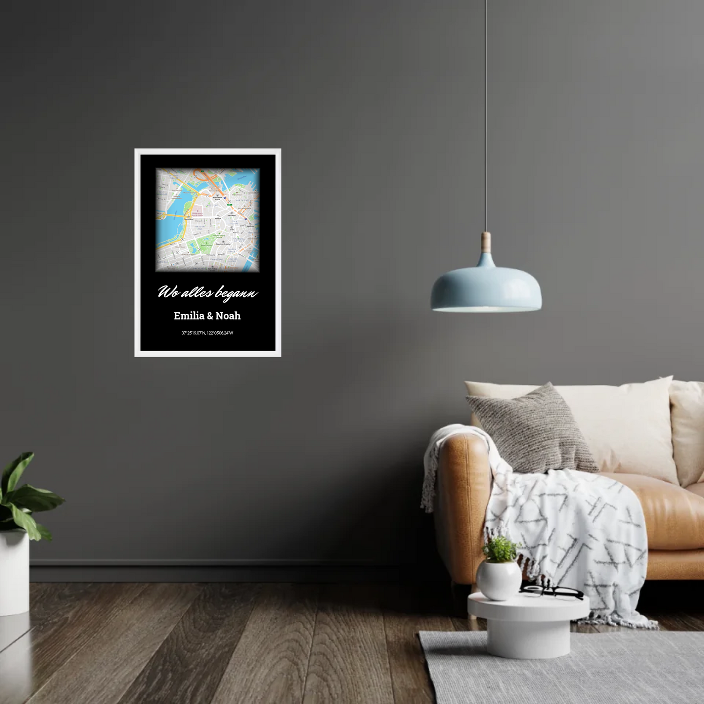 Einzigartige Kunst inklusive Rahmen