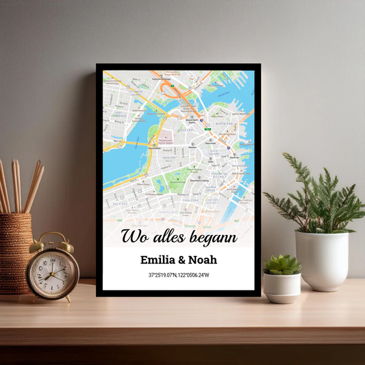 Einzigartige Kunst inklusive Rahmen